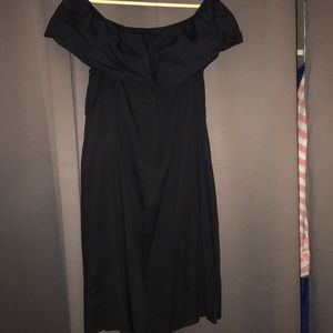 Black off the shoulder dress